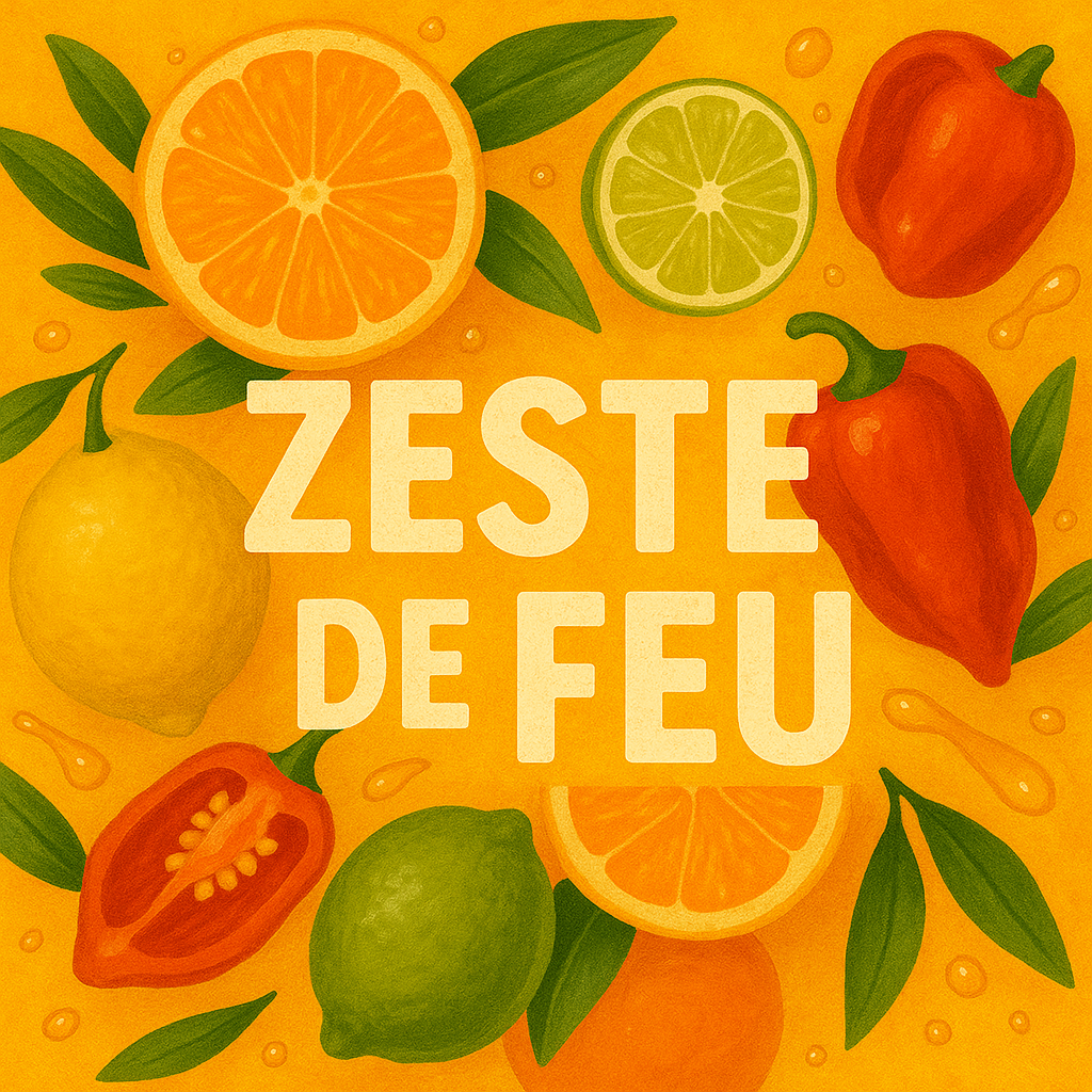 Zeste de feu- Huile d'olive extra vierge infusée 250ml.