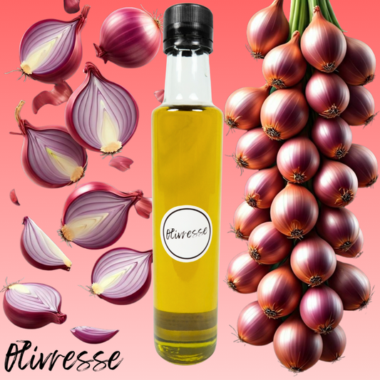 Avalanche d'échalottes- Huile d'olive extra vierge infusée 250ml.